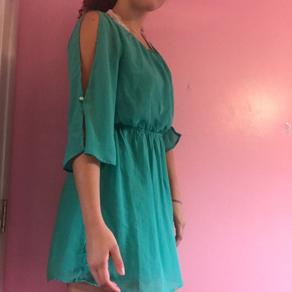 Teal Forever 21 dress - Picture 1 of 6